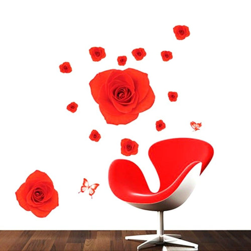 Flowers Butterfly Decal